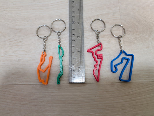 Road America race track keychain