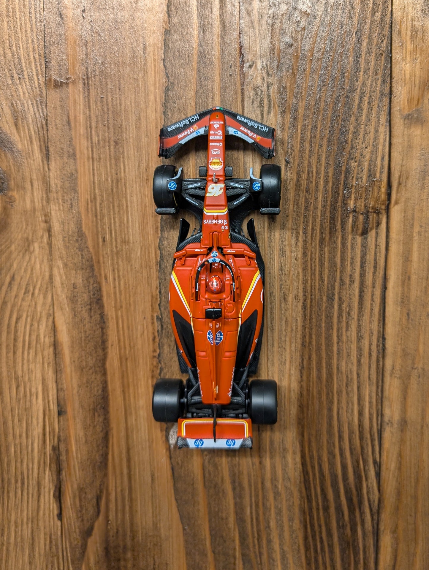 Vertical Wall display mount for F1 (Bburago brand) 1/43 scale die cast cars