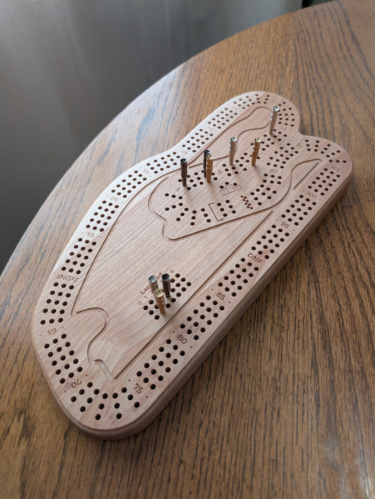 Miami Race Track Cribbage Board