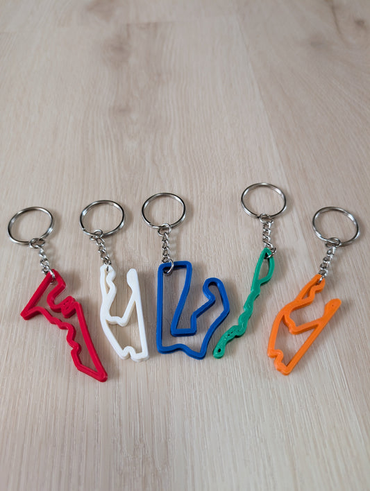 Race track key-chains now available!