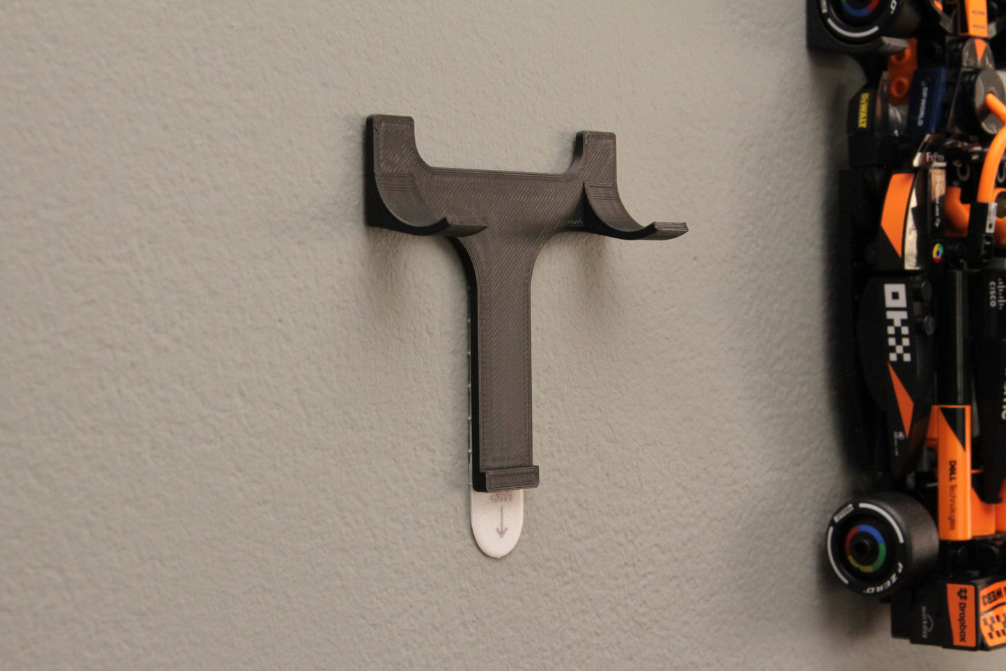 Vertical Wall display mount for LEGO F1 Speed Champion cars