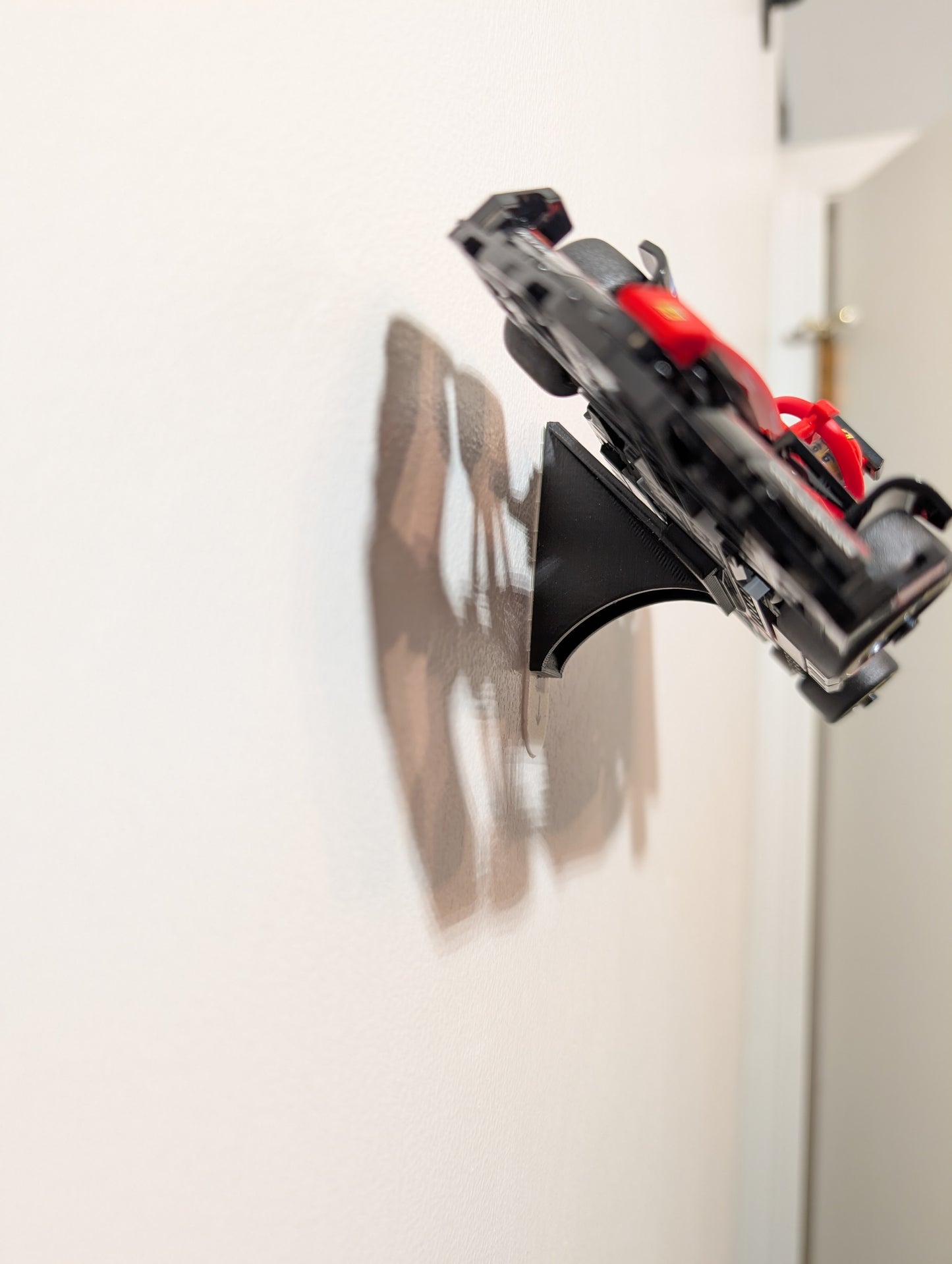 Horizontal (angled) wall display mount for LEGO F1 Speed Champions cars