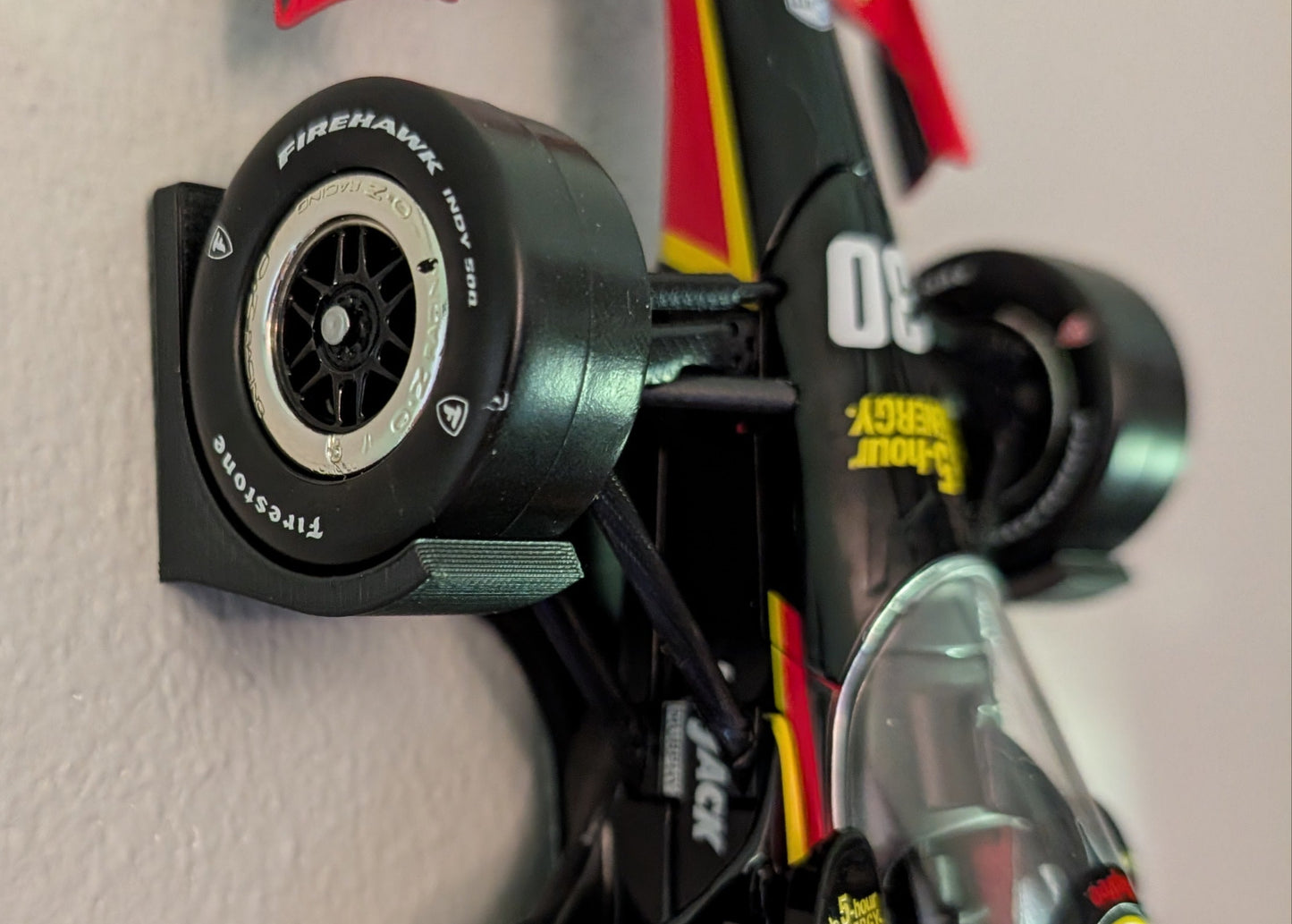 1/18 Scale Indycar Model Car Wall Mount: Greenlight Collectibles Display