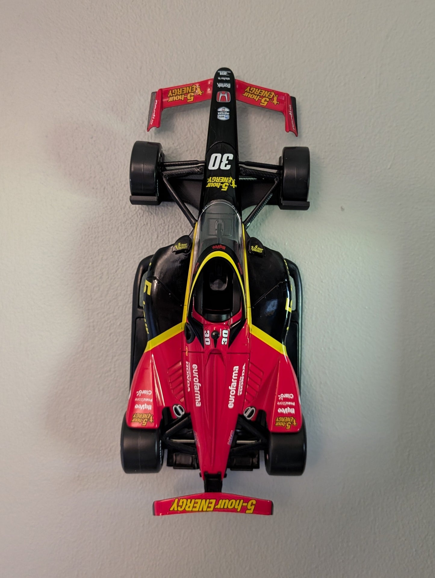 1/18 Scale Indycar Model Car Wall Mount: Greenlight Collectibles Display