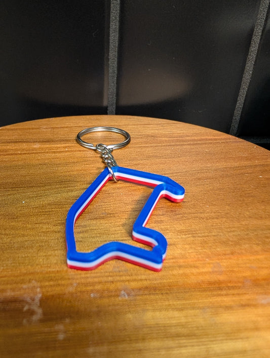 Las Vegas GP F1 race track keychain