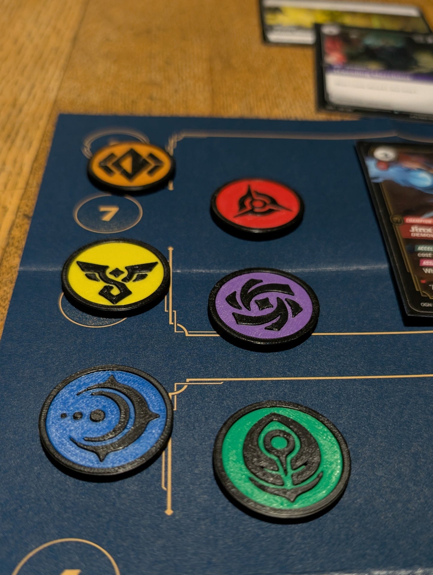 Riftbound: League of Legends rune point and buff tracking tokens