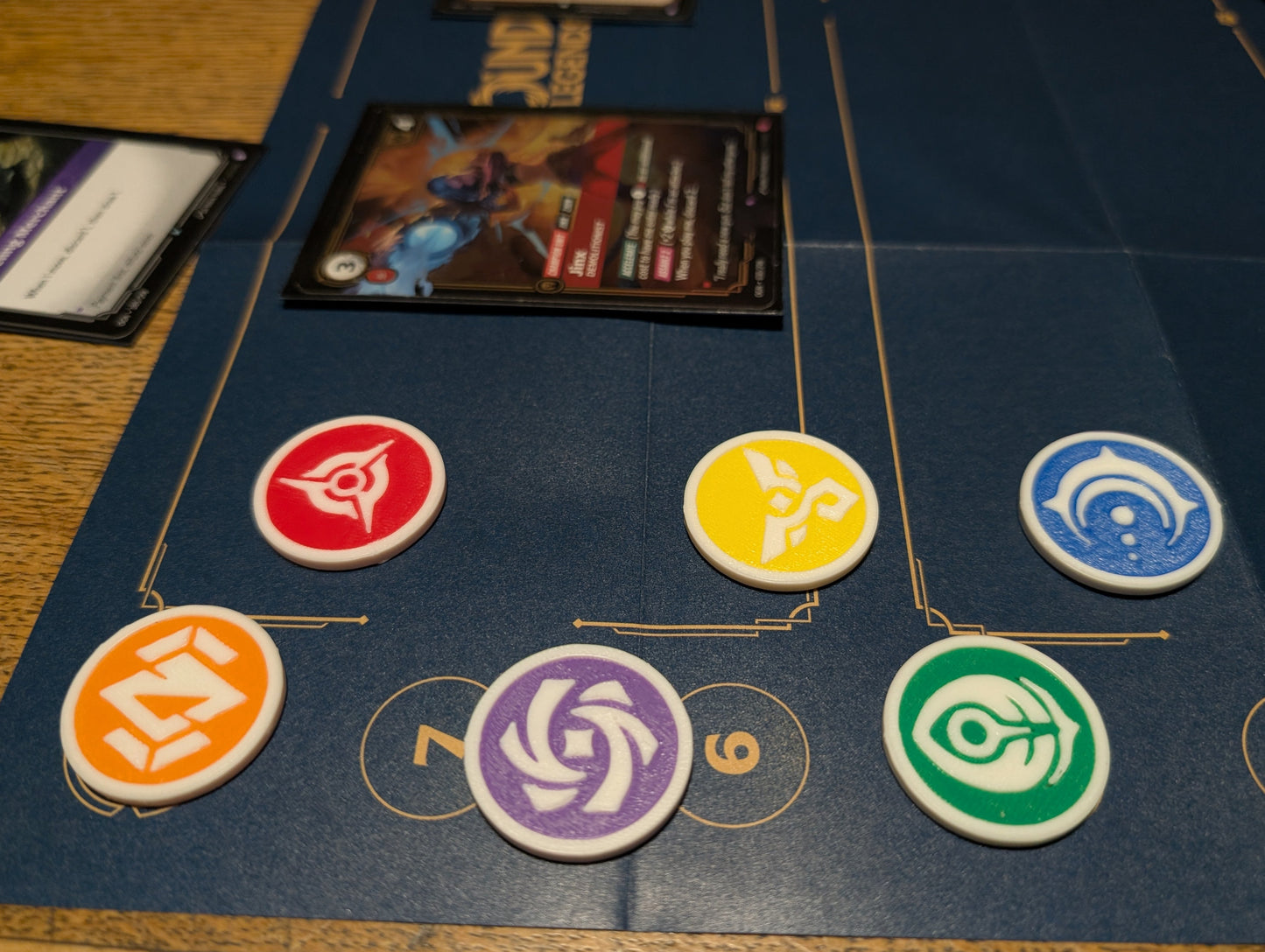 Riftbound: League of Legends rune point and buff tracking tokens