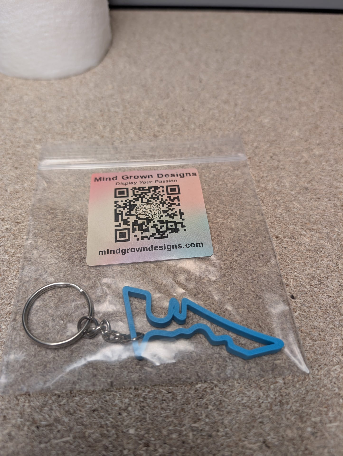 Road America race track keychain