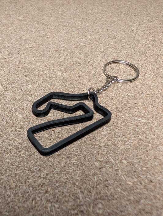 Road America race track keychain