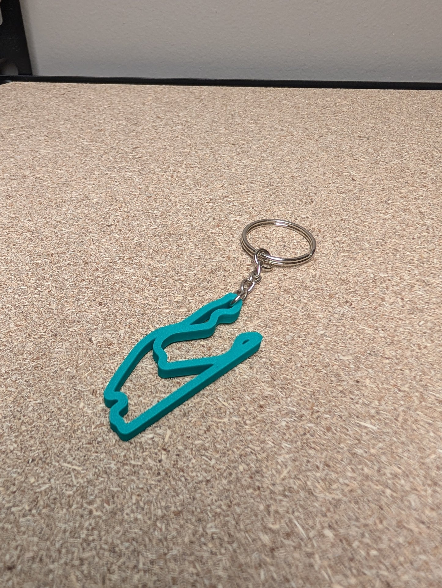 Miami GP F1 race track keychain