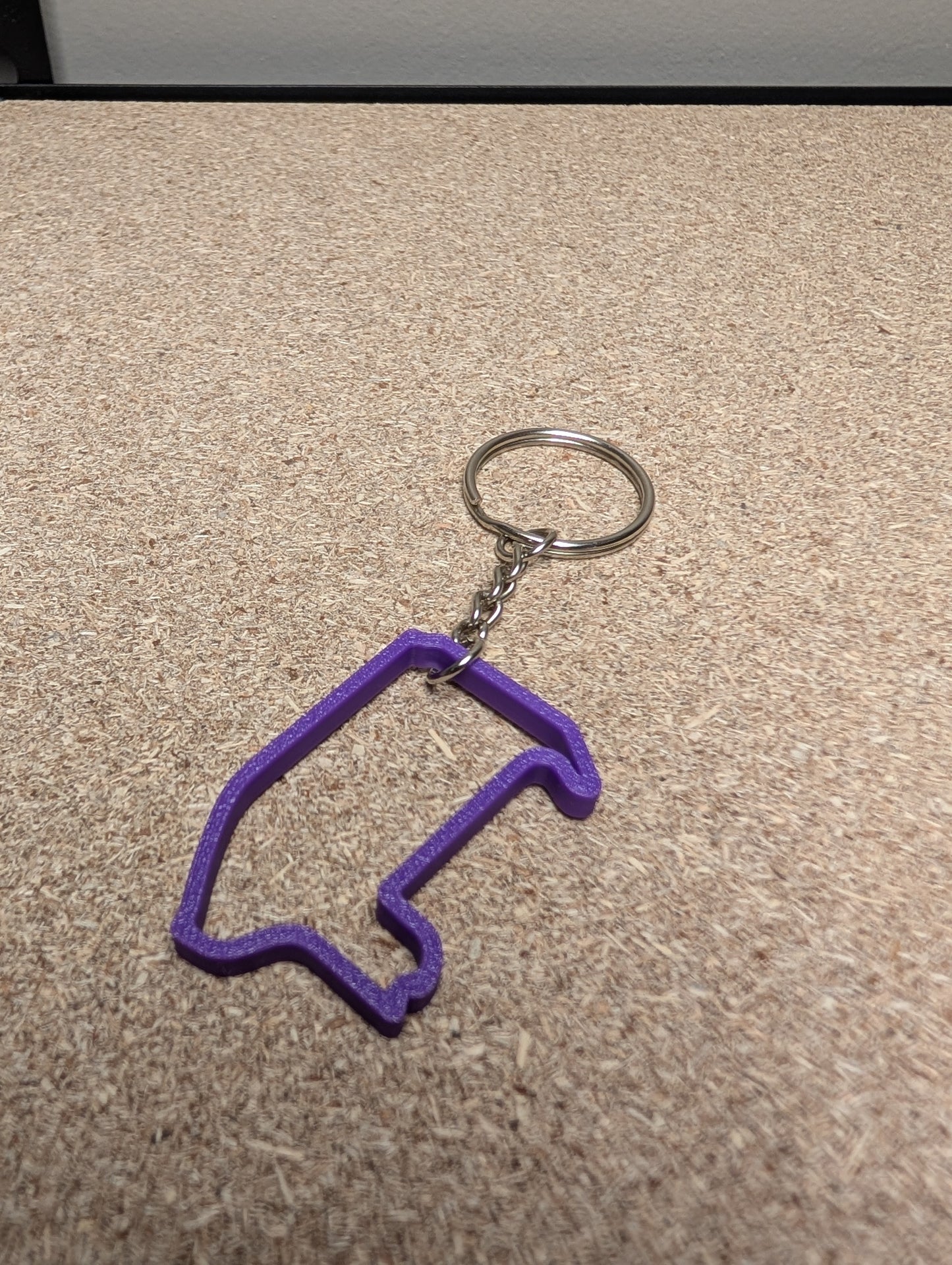 Las Vegas GP F1 race track keychain