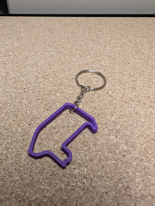 Las Vegas GP F1 race track keychain