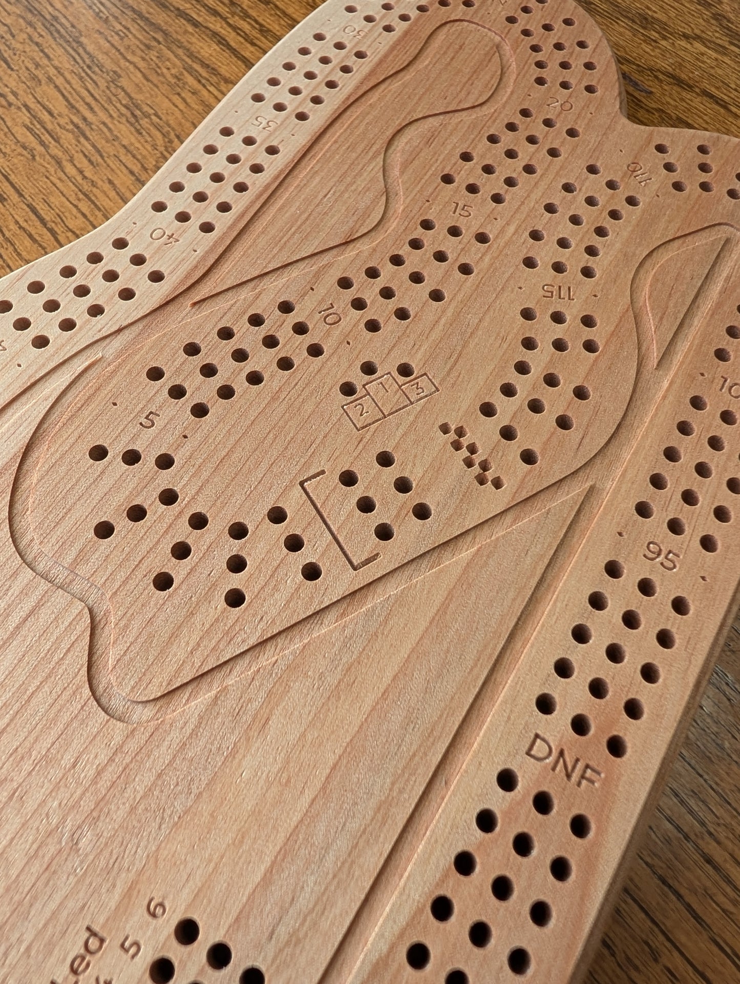 Miami Race Track Cribbage Board