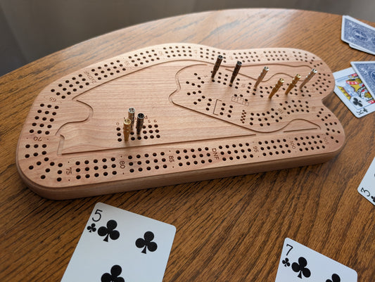 Miami Race Track Cribbage Board