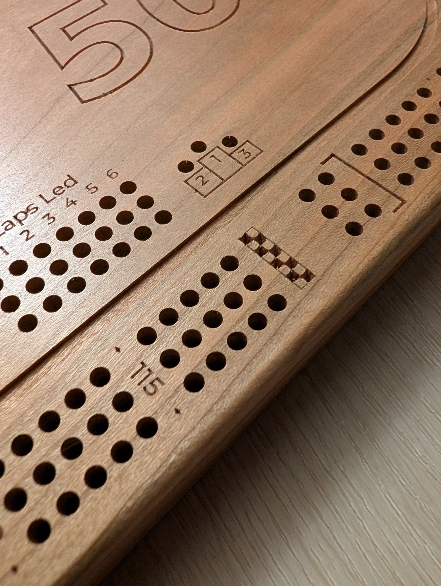 Indy 500 Race Track Cribbage Board